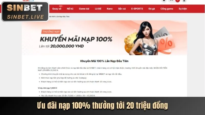 Chuyển khoản ngân hàng tại m98 app